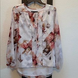 White House Black Market floral blouse